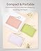 SENCCO Slim Credit Card Holder for Women - Small PU Leather Wallet with Zipper Pocket & Key-Ring, Compact for Credit Cards, Cash, Coins - Black