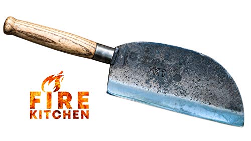 Schmiedeglut | FireKitchen-Messer I Rustikales Kochmesser | FK1 I Grillmesser | Outdoormesser | rustikales Fleischmesser I BBQ Messer I Hackmesser I Campingmesser I Zufriedenheitsgarantie