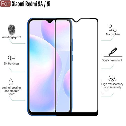Image of Tempered Glass Screen Protector Compatible for Redmi 11 Prime with Edge to Edge Coverage and Easy Installation Kit, Pack of 1, Black
