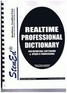 Paperback Stened's Realtime Professional Dictionary for Stenotypists, Revised Edition Book