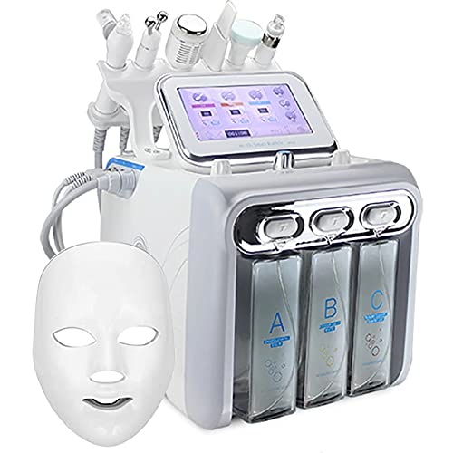 LYAZFC Agua Hidrógeno Oxígeno Pequeña Burbuja Máquina de Belleza Facial Agua Hydro Dermabrasion Eliminación De Arrugas Hydrafacial Machine,7 in 1