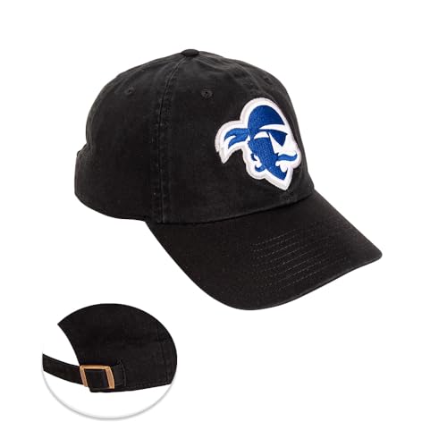 Desert Cactus Seton Hall University Baseball Hat SHU Pirates Brimmed Embroidered Hats Cap Adjustable Cloth Strap Adult (Style C) Black