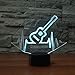 Produktbild sleeping night light EKG Beat Gitarrenmusikinstrument für geburtstag geschenk-16 Farben ändern sich-Schwarze Basis