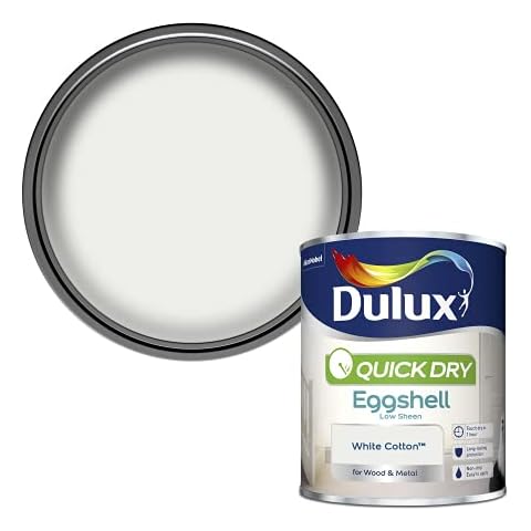 Dulux Quick Dry Eggshell Paint - White Cotton Cover