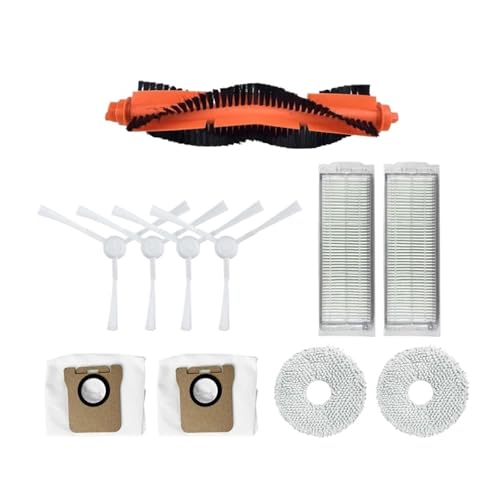 Robot Vacuum Cleaner Main Brush/Side Brush/HEPA Filter + Mop Cloth + Dust Bag,Compatible for Xiaomi M30 Pro C107 .Robot Vacuum Replacement Parts