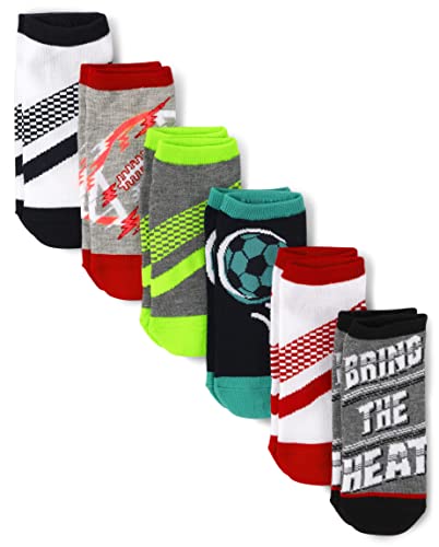 The Children's Place Boys Ankle Socks, Sport 6 Pack, 11-13 Years US
