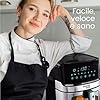 Friggitrice ad Aria Master Fryer 5L | Air Fryer 1500W + 5 Programmi + Controllo Touch + Temperatura Regolabile | Cestello in Ceramica senza PFAS + 35% di Capacità in Più + Timer Integrato (6.5L)