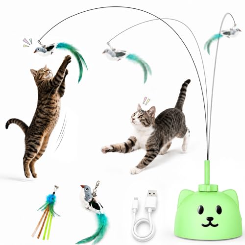 Catpick Joy Automatic Feather-Wand Spinner – USB Rechargeable