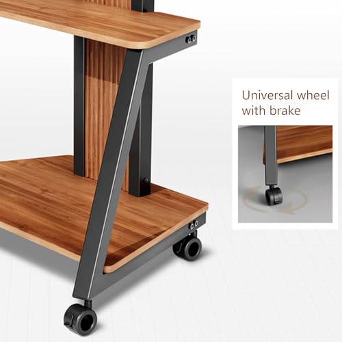 Soporte móvil para TV con ruedas altura ajustable miniatura 4