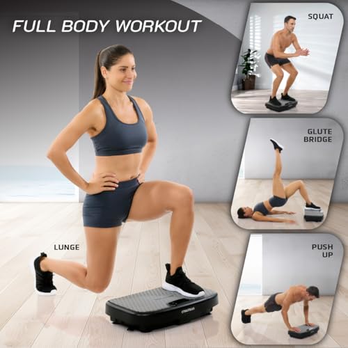 Nautilus Vibratone Pro Vibration Plate Exercise Machine for Lymphatic Drainage, Muscle Activation, Full Body Workout, Circulation, Fat Loss, Strength Training, Toning, Recovery