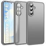 [Design Translucide Givré] Coque pour Samsung S25 FE Avec un cadre en TPU souple et un dos translucide givré, la surface mate et douce au toucher est résistante aux traces de doigts, aux taches et aux rayures. Le cadre en TPU traité offre une texture douce et une prise antidérapante, tout en conservant une texture soyeuse qui améliore l'adhérence