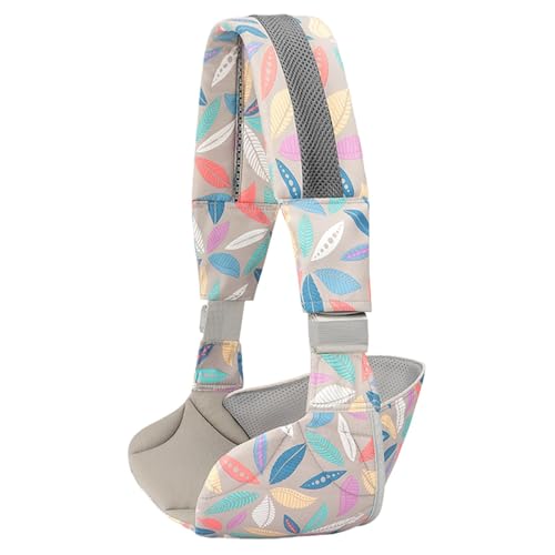 Tuxxjzm Kleinkindtrage, Babytrage - Ergonomischer Babytrage-Hüftsitz,Ergonomische 1-Schulter-Kleinkindtrage, Kleinkindtrage mit verstellbarem, gemustertem Schultergurt für 20-kg-Babys