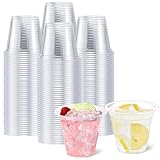BYSNOW 250 Pack 9 oz Disposable Plastic Cups for Party, Plastic Wine Cups with Higher Heat Resistance (9oz 250pack)