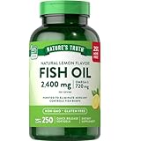 Nature's Truth, Lemon Flavor Fish Oil 1200Mg, 250 Count