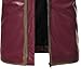 QOAAIE Men's Fashion Zip Up Stand Collar Leather Jackets Vintage Lightweight Punk Coat Casual Motorcycle Biker PU Jacket (Wine Red B1,Large)
