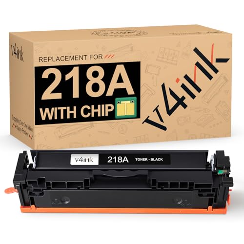 Image of 218A Toner Cartridges (Upgraded Chip) Compatible Replacement for HP 218A 218X for Use in HP Color Pro 3201 3201dw Pro MFP 3301 3301cdw 3301fdw 3301sdw Printer W2180A W2180X 1-Pack Black