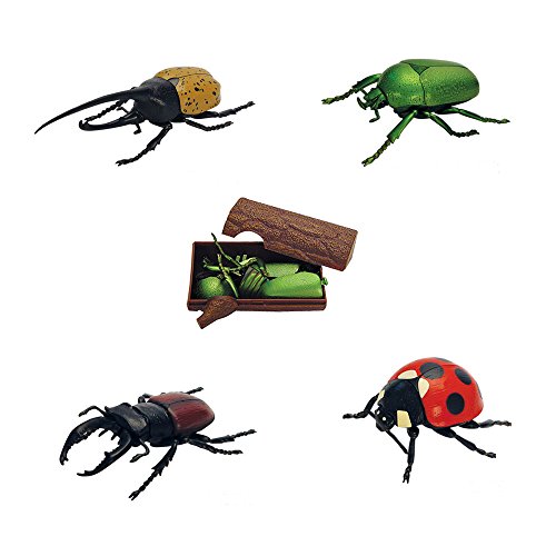 ARTKAL Assorted 4pcs/Set of Ukenn First Generation 3D Beetle Puzzles DIY Educational Toy 3066