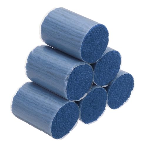 PATIKIL 6 Rolls Latch Hook Yarn, Latch Hook Kit Yarn Precut Hook Rugs Making Crochet Bundles for Latch Hook Rug Adults Beginners Tapestry DIY Craft, Blue
