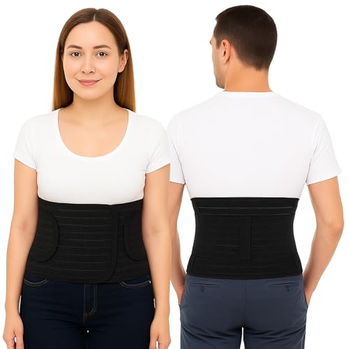 ORTONYX Ergonomic Abdominal Binder Waist and Lower Back Support Belt,