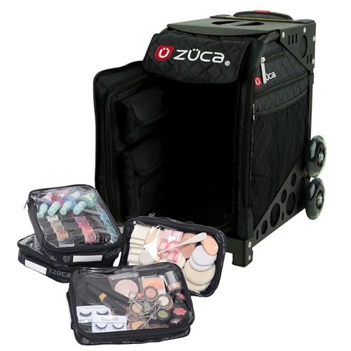 ZUCA Travel Cases for Artists & Professionals - Makeup Case with 4 Vinyl Utility Pouches Travel Cover 41 Telescoping Handle Rolling Wheels & Sturdy Aluminum Frame for Makeup Artists and Creat product thumbnail 10