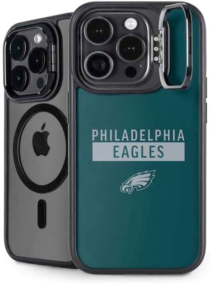Skinit Kickstand Phone Case Compatible with iPhone 14 Pro Max - Officially Licensed NFL Philadelphia Eagles Green Performance Series Design