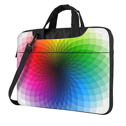 Sacoche pc portable 15.6 noir Debou Rainbow Palette mallette ordinateur
