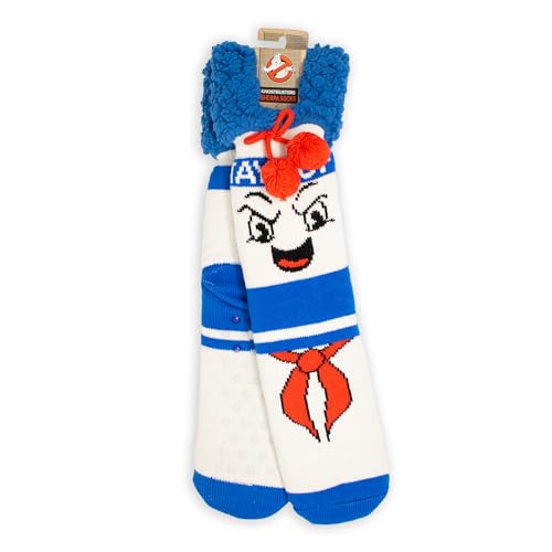 Image of Ripple Junction Ghostbusters Adult Movie Soft Sherpa Crew Sleep Socks