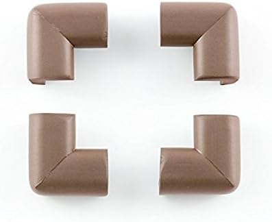 Edge Armor 4 Corner Protectors Plus 2 Meters of Edge Guard - Chocolate Brown