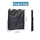 MEISO Autositz Organizer, Oxford Stoff Wasserdicht Autositz Rücksitz Organizer mit iPad/Tablet Tasche, 10L Groß Kapazität Autositz Organizer, Zusammenklappbare Tragbarer Auto Mülleimer