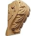 Ekena Millwork CORW02X02X04BACH Small Acanthus Leaf Block Wood Corbels, 2 1/2"W x 2 1/4"D x 4"H, Cherry