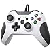 YCCTEAM Controller cablato compatibile con Xbox One, controller USB Gamepad con doppia vibrazione, jack per cuffie e pulsanti di innesco per Xbox One/Xbox One S/Xbox One X/PC Windows 7/8/10 (bianco)