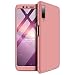 Produktbild JINICHANGWU kompatibel mit Hülle für Samsung Galaxy A7 Hülle + Panzerglas, Schale PC Full-Cover Anti-Kratzer Handyhülle Schutzhülle Case Hülle für Samsung Galaxy A7(2018)(Rosegold)