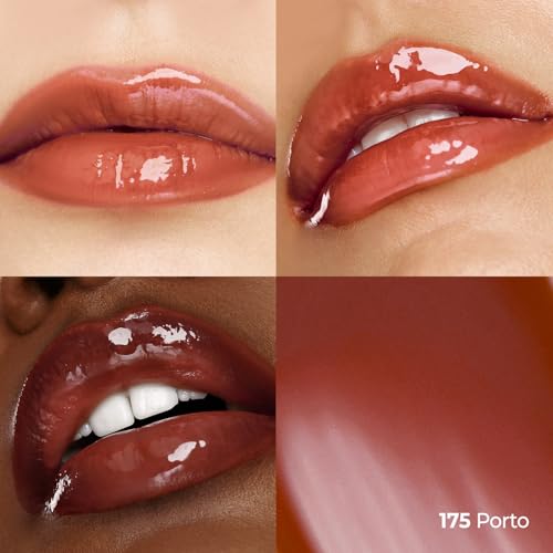 Image of Laka Fruity Glam Tint Mini | Glowing Korean Lip Tint with Hydrating Lightweight Texture | Buildable Color, Non-Sticky High Shine Gloss | K-Beauty Korean Makeup | #175 Porto, 0.07oz