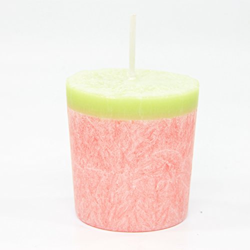 Votivkerze Erdbeer-Rhabarber