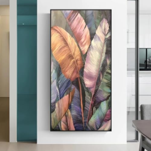Affiches Colorées Peinture Toile Mur Art GELYX Décoration Intérieure Grand Format 90x180 cm