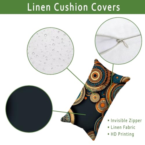 Housse de coussin nordique en lin imperméable premium 40x80 cm - 4