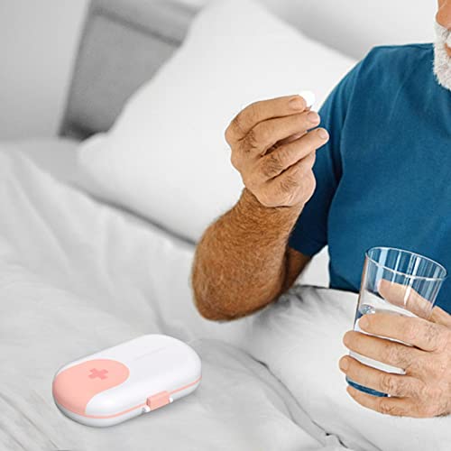 Caixa de comprimidos 4/6 grades | Dispensador organizador de vitaminas portátil para medicamentos |