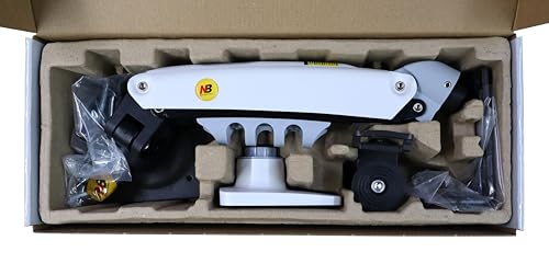 Image of TECVITY - F80 Multi Colours Gas-Struct Flexi Mount Desktop 17 inch to 30 inch Monitor Arm (White)