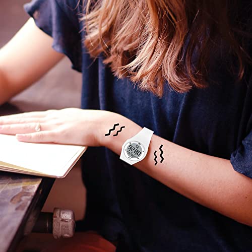 Image of Kid's Watch,Boys Watch Digital Sport Outdoor Multifunction Chronograph LED 50M Waterproof Alarm Calendar Analog Watch for Children with Silicone Band