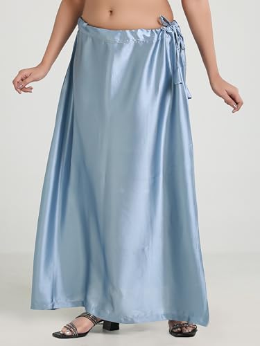 Image of Madhu Fashion Women's Satin Saree Petticoat Saree Underskirt