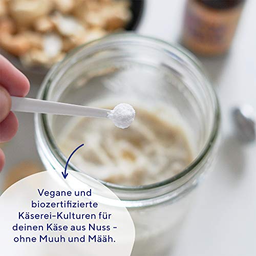 Fairment Starter Kit Keinkäse - vegane Käsealternativen selber machen Set, Käse aus Nüssen, Cashew Käse, Bio Käse zum selber machen, Veganer Cheese, DIY Käse - Image 7