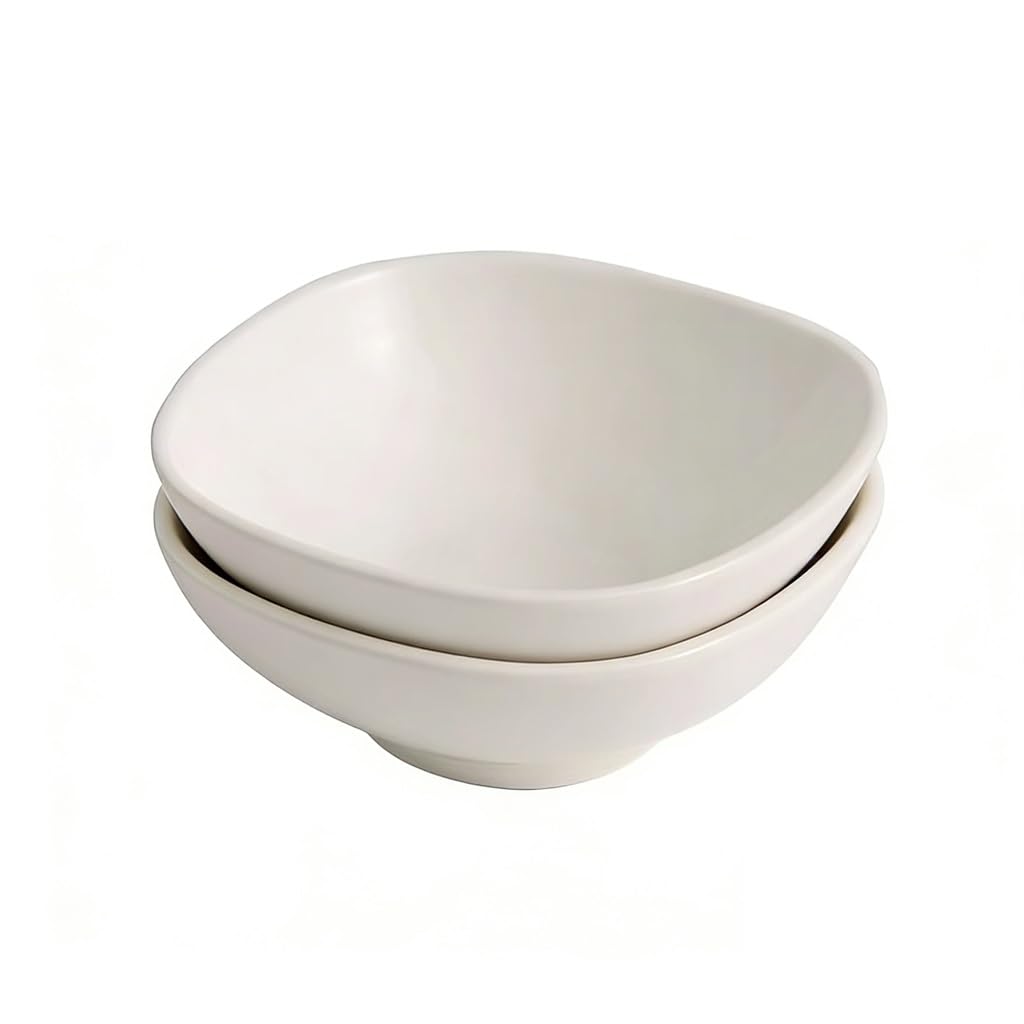 Miski na zupę, zestaw 2 misek płatki zbożowe, 460 ml ceramiczna biała duża miska i sałatkę śniadanie, ryż, owsiankę przekąski