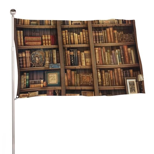 Drapeaux d'extérieur de 60 x 90 cm pour décoration de jardin livre et cour