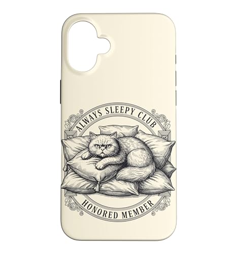 Always Sleepy Club �\����� �L ��������L�D�� �X�}�z�P�[�X iPhone 16 Plus �p