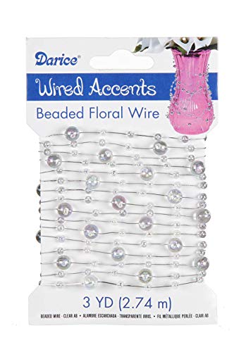 Beaded Wire Garland 3yd, Aurora Borealis