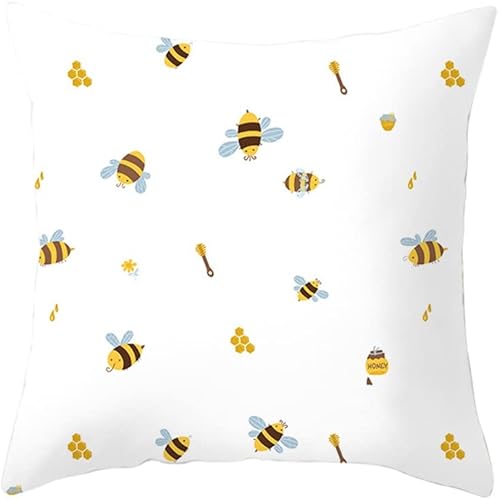 Miniatura 6 de Katutude Juego de 4 fundas de almohada florales de 18 x 18 pulgadas, decoraciones de primavera y verano, fundas de cojín decorativas para sofá,