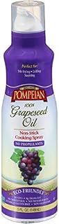 Pompeian 100% Grapeseed Oil Non-Stick Cooking Spray, Perfect for Stir-Frying, Grilling and Sauteing