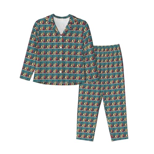 Pyjama manches longues femme motif cocktail le cadeau cocooning parfait