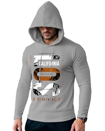 Image of AUSK Men's Full Sleeve Hooded T-Shirt - The Ultimate Cotton Blend Comfort || Hoodies for Mens