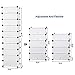 SONGMICS Tier Shoe Rack,Plastic Storage Organizer Units,DIY Modular Closet Cabinet with Doors, Includes Rubber Mallet and Anti-Tipping Device, White ULPC10W, 10-Cube